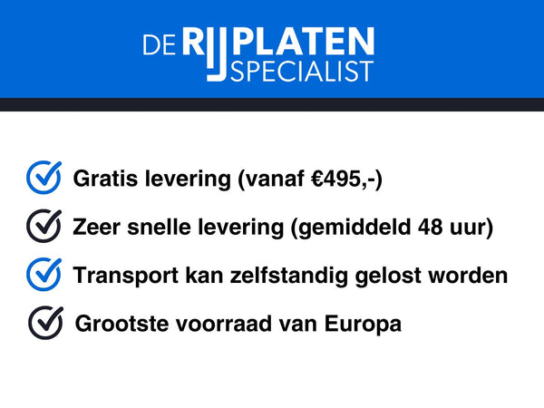 Kunststof rijplaat 240x60x1,5 cm