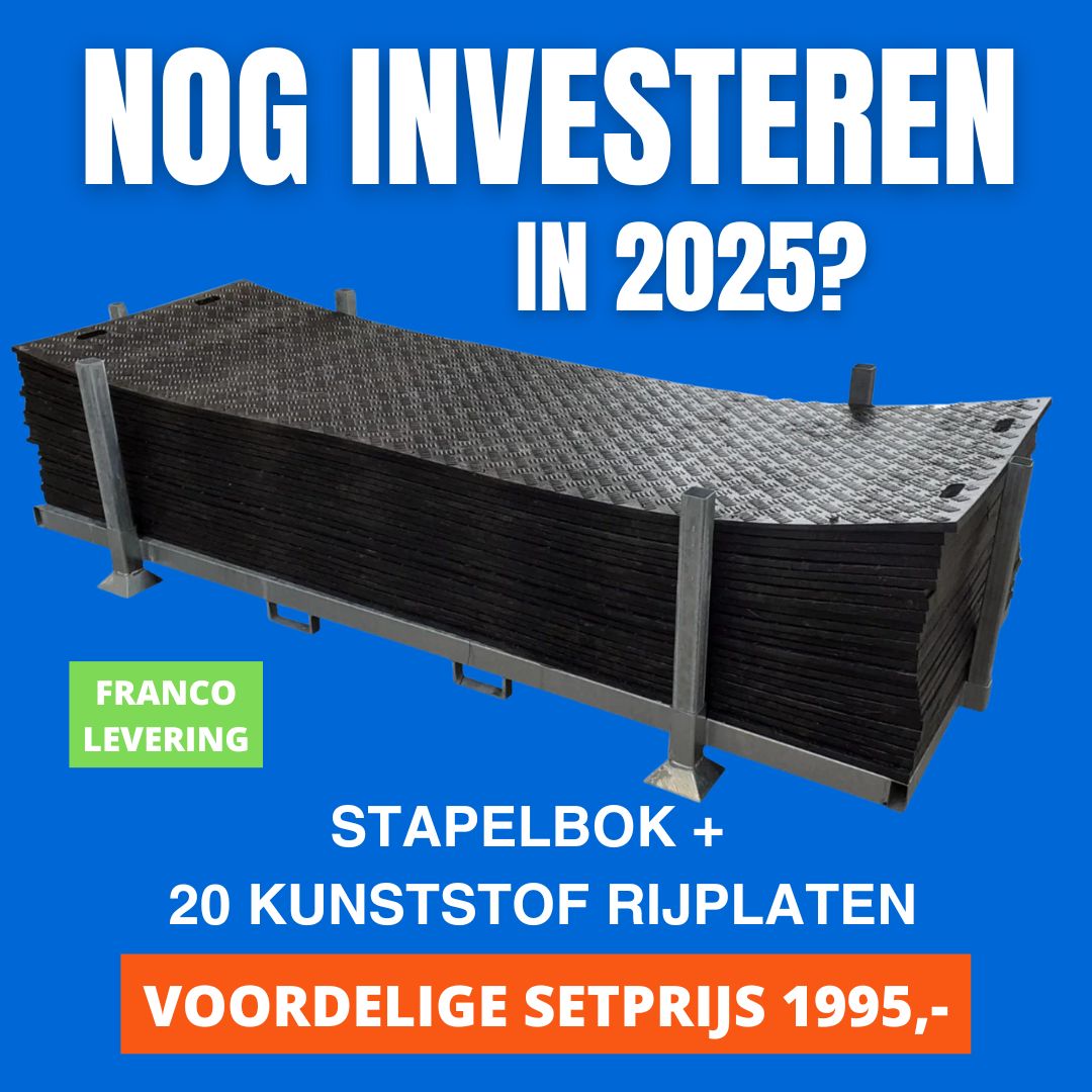 Voordeelset: Stapelbok + 20 kunststof rijplaten