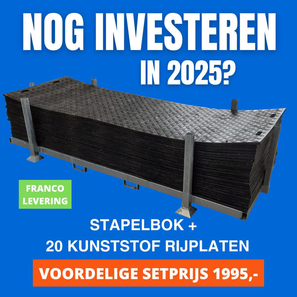 Voordeelset: Stapelbok + 20 kunststof rijplaten