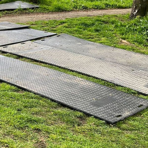 Gebruikte rijplaat 300x100x1,5 cm HD