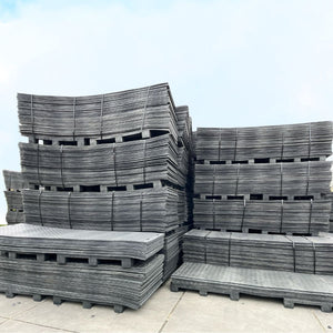 Vol pak gebruikte rijplaten 300x100 cm 40 stuks