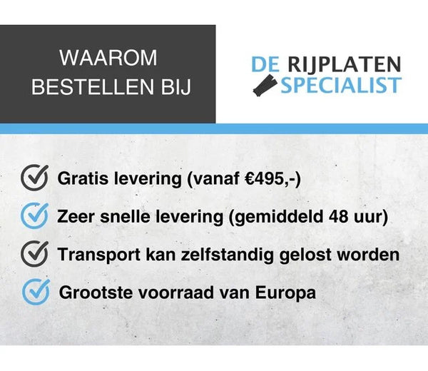Koppelstuk kunststof rijplaten light